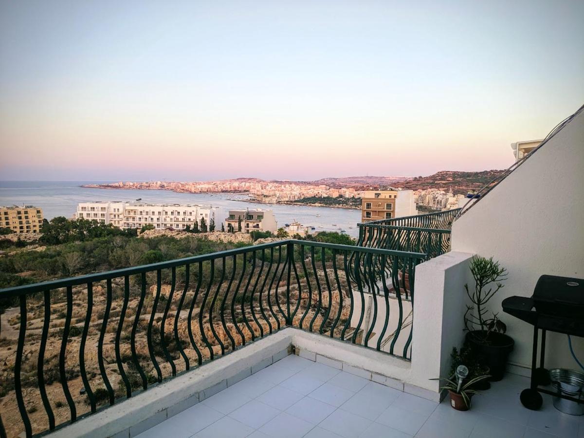 Gaia Penthouse Sea And Country Views Home St. Paul's Bay Ngoại thất bức ảnh