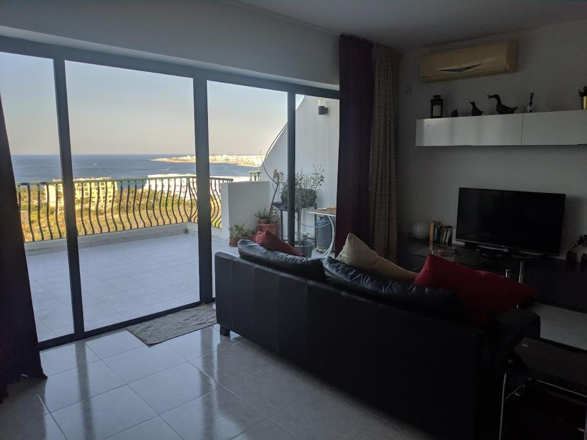 Gaia Penthouse Sea And Country Views Home St. Paul's Bay Ngoại thất bức ảnh