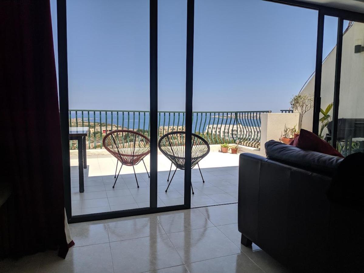 Gaia Penthouse Sea And Country Views Home St. Paul's Bay Ngoại thất bức ảnh